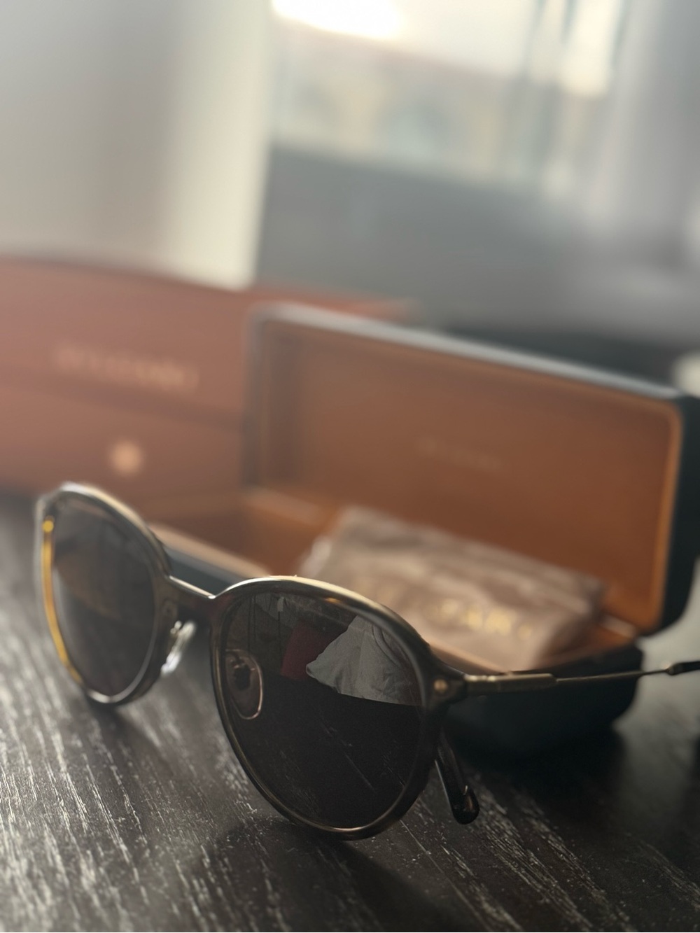 Bulgari Tortoiseshell Round Sunglasses with Brown Lenses - Picture 3 of 3